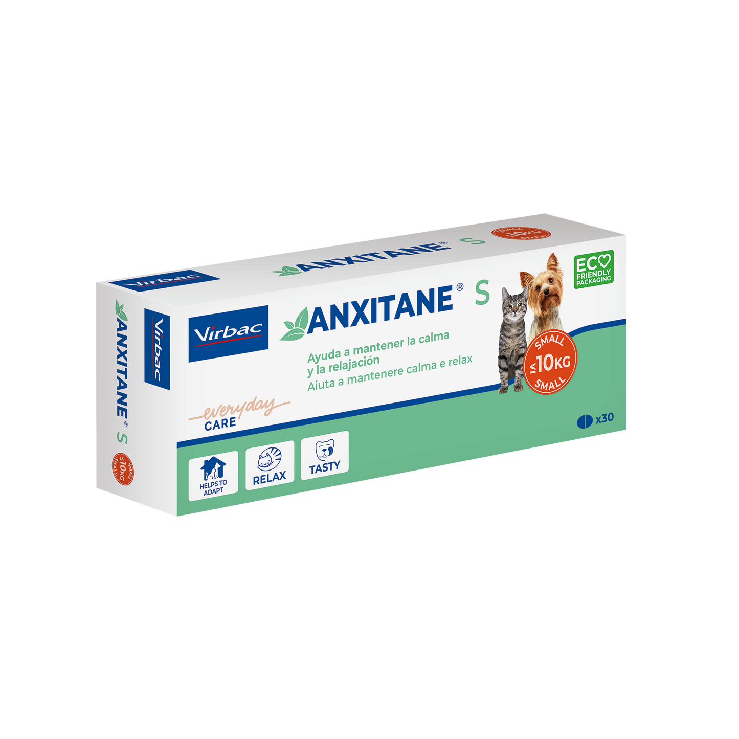 Virbac Anxitane S Supplément Nutritionnel Antipânico 30 comprimés