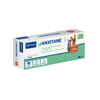Virbac Anxitane S Supplément Nutritionnel Antipânico 30 comprimés