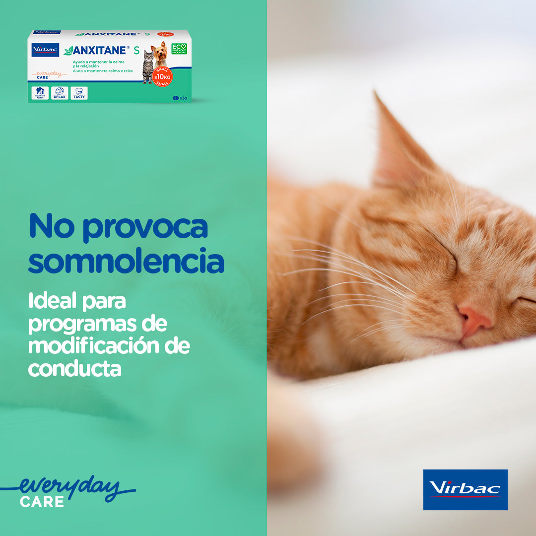 Virbac Anxitane S Supplément Nutritionnel Antipânico 30 comprimés