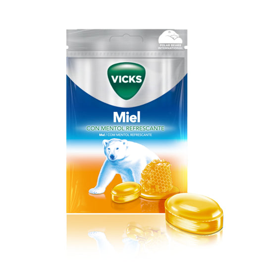 Vicks Caramelos de Miel Alivio de Garganta 72g