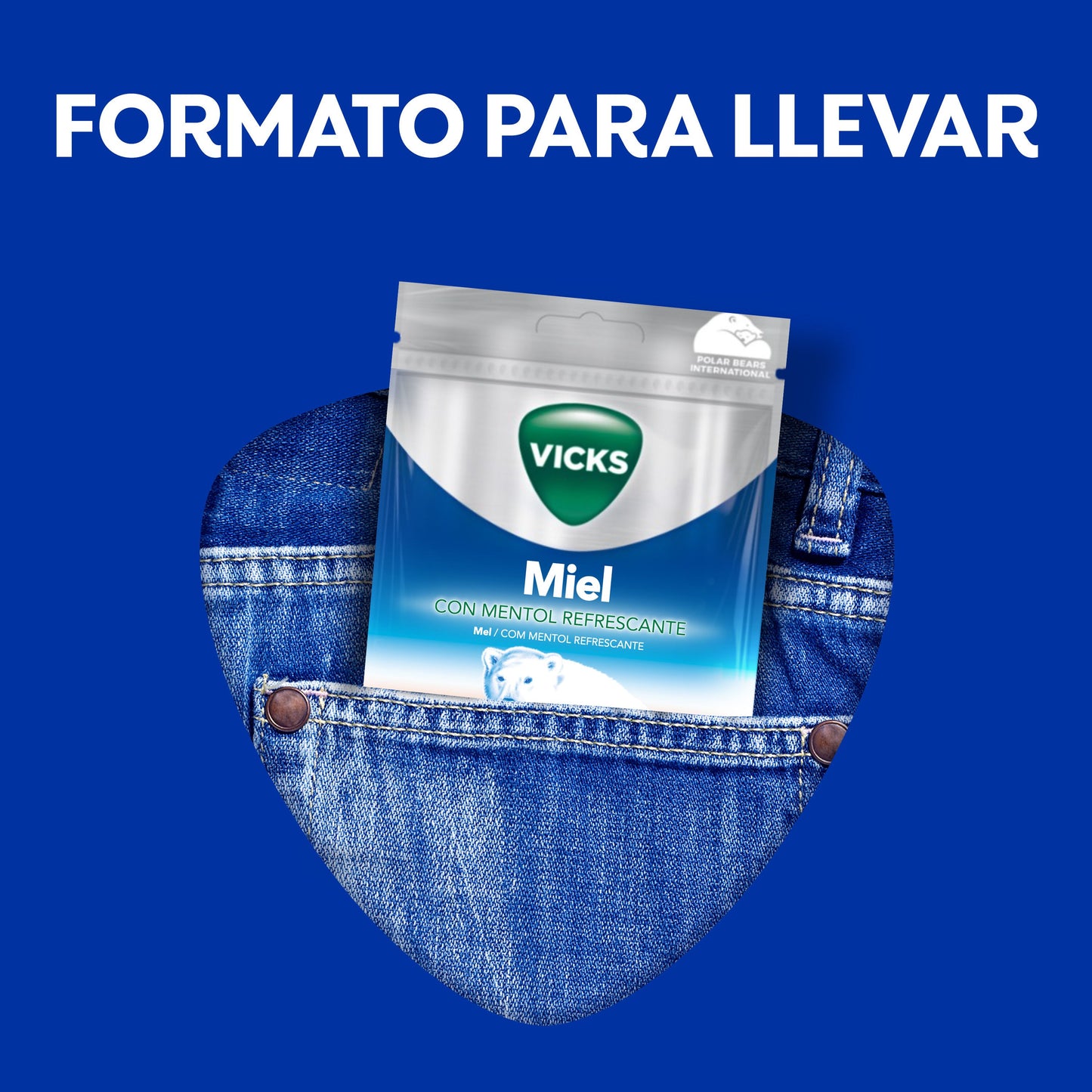 Vicks Caramelos de Miel Alivio de Garganta 72g