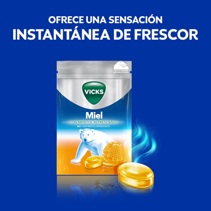 Vicks Caramelos de Miel Alivio de Garganta 72g