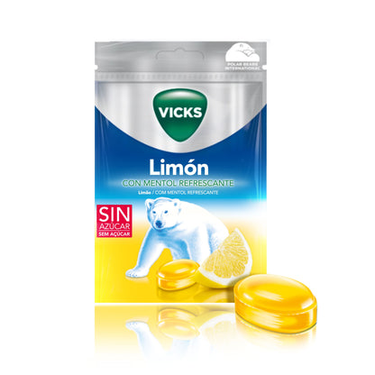 Vicks Zuckerfreie Zitronen-Lutschbonbons 72g