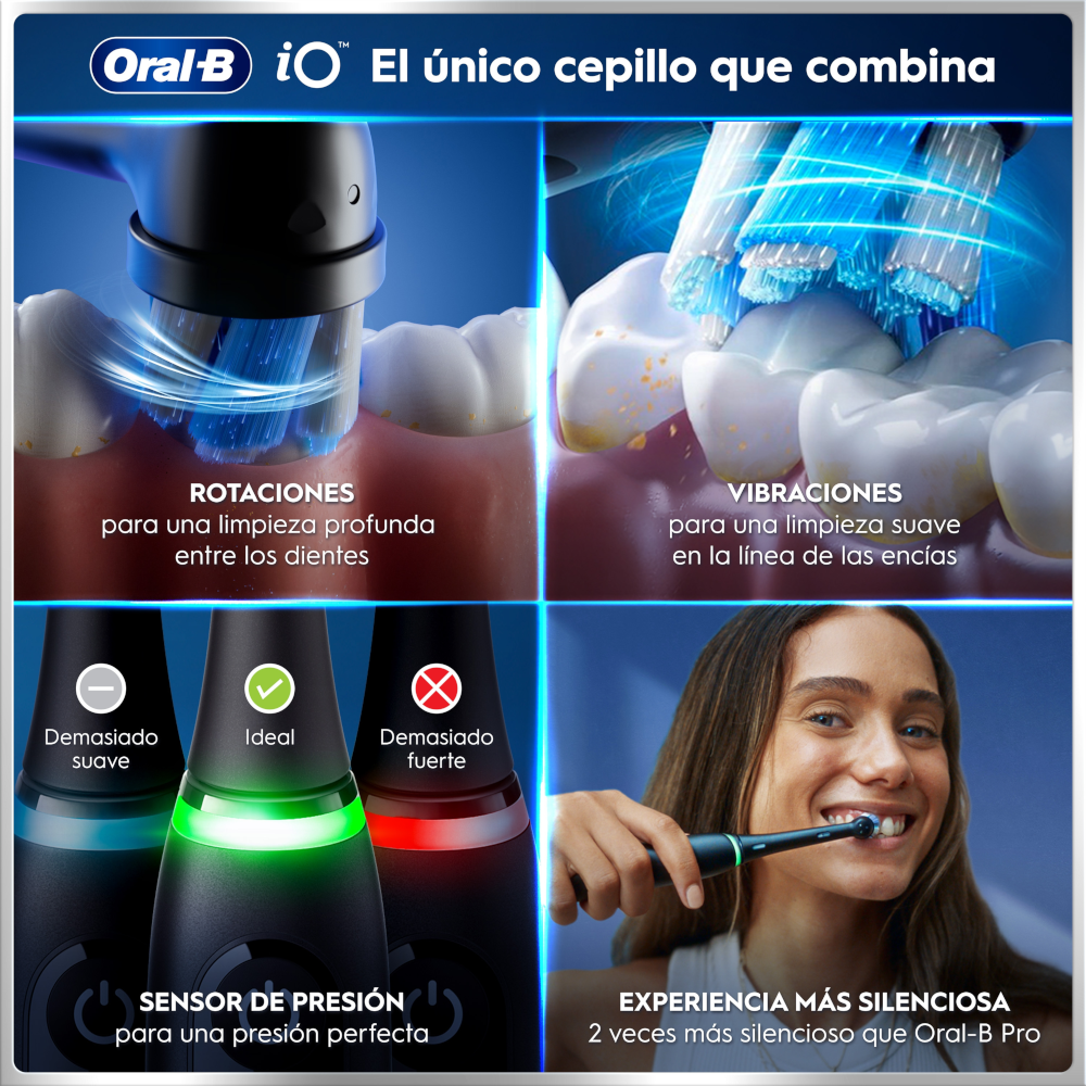 Oral-B iO 6 Cepillo De Dientes Eléctrico 4 Cabezales