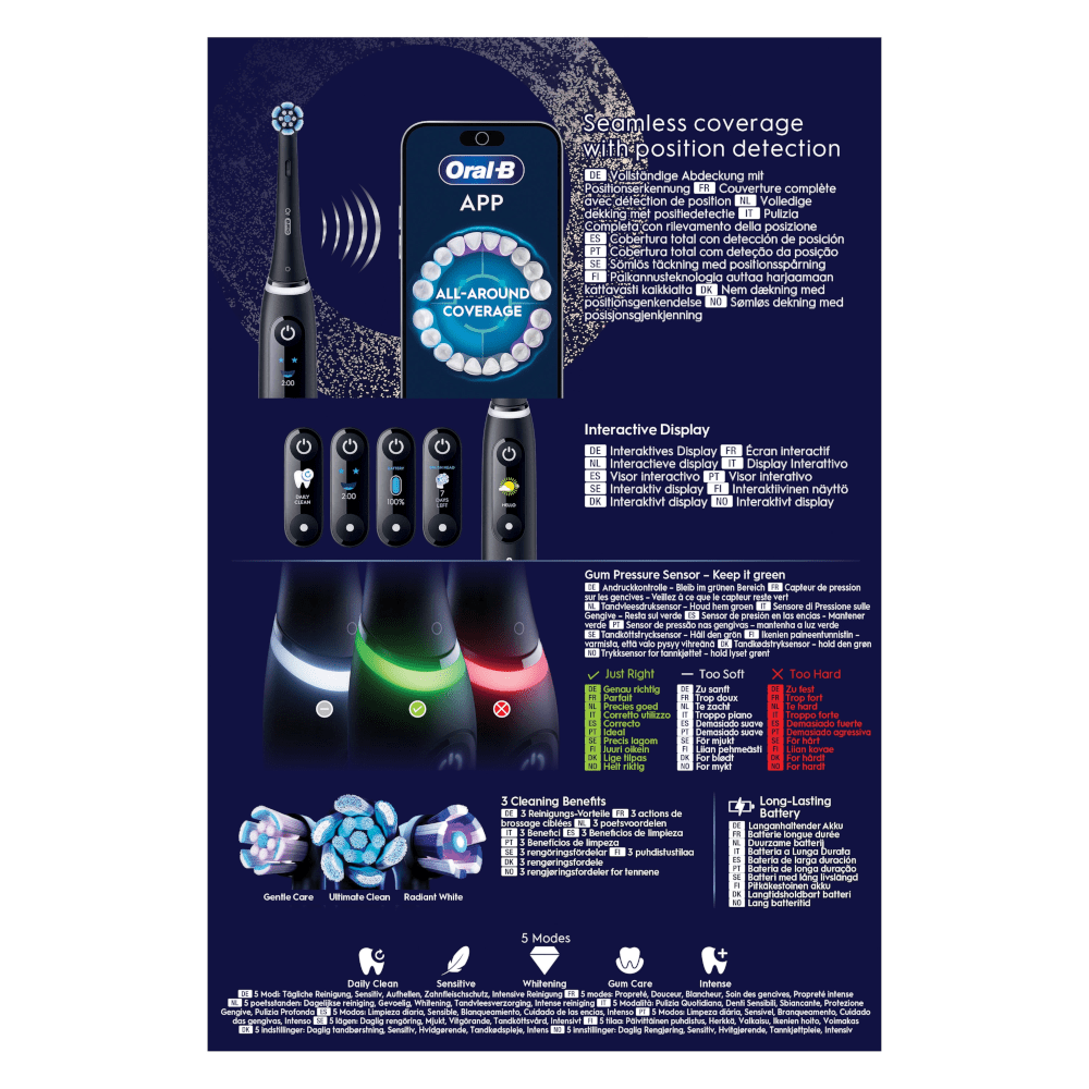 Oral-B iO 6 Cepillo De Dientes Eléctrico 4 Cabezales