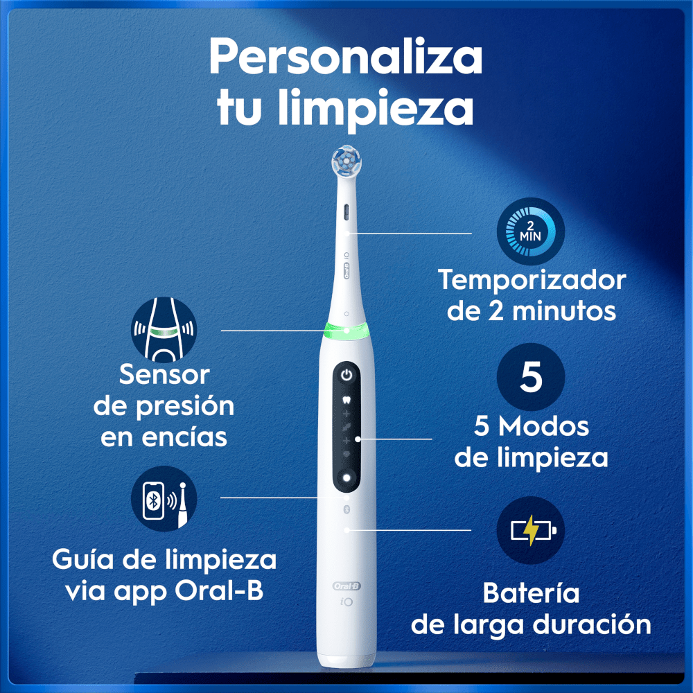 Oral-B iO 5 Cepillo de dientes eléctrico 4 cabezales Pack Regalo
