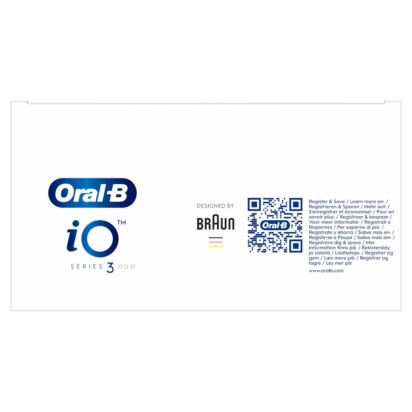 Oral-B iO Series 3 Escova de Dentes Eléctrica Preto / Azul 2 peças