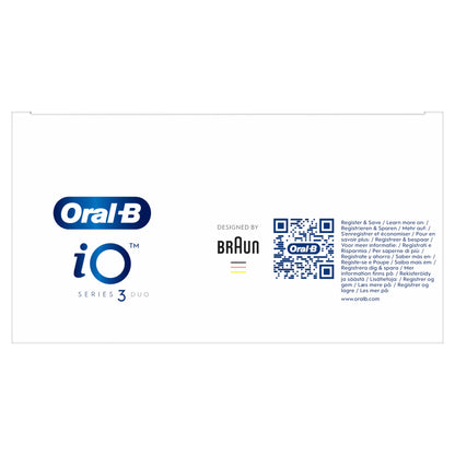 Oral-B iO Series 3 Escova de Dentes Eléctrica Preto / Azul 2 peças