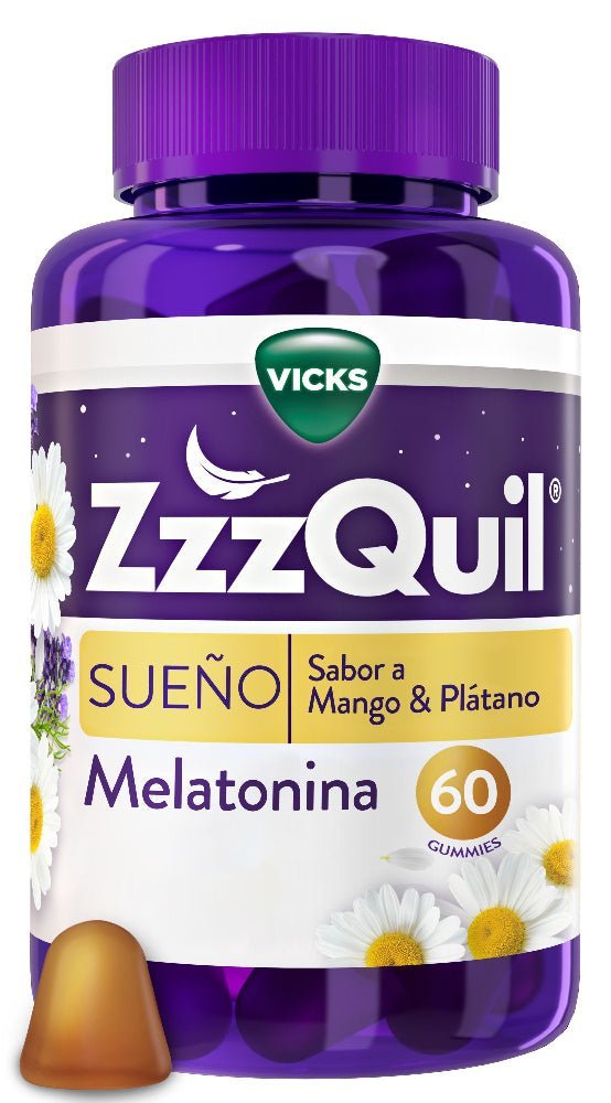 ZzzQuil Sueño Melatonina Mango y Plátano 2x60 Gummies