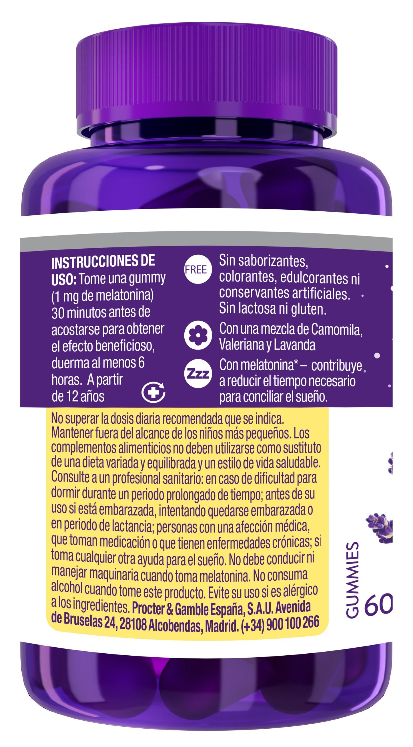 ZzzQuil Natura Melatonina Gusto Mango E Banana 60 Caramelle Gommose
