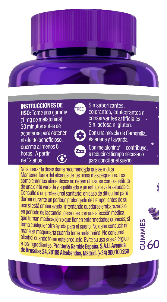 ZzzQuil Sueño Melatonina 3x60 Gummies Mango & Plátano