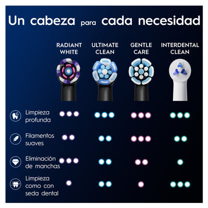 Oral-B iO Radiant White Cabezal de Reemplazo 4 uds