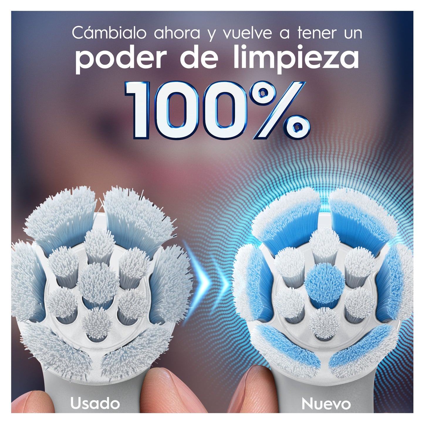 Oral-B iO Gentle Care Têtes de Brosse Blanches 6 pcs