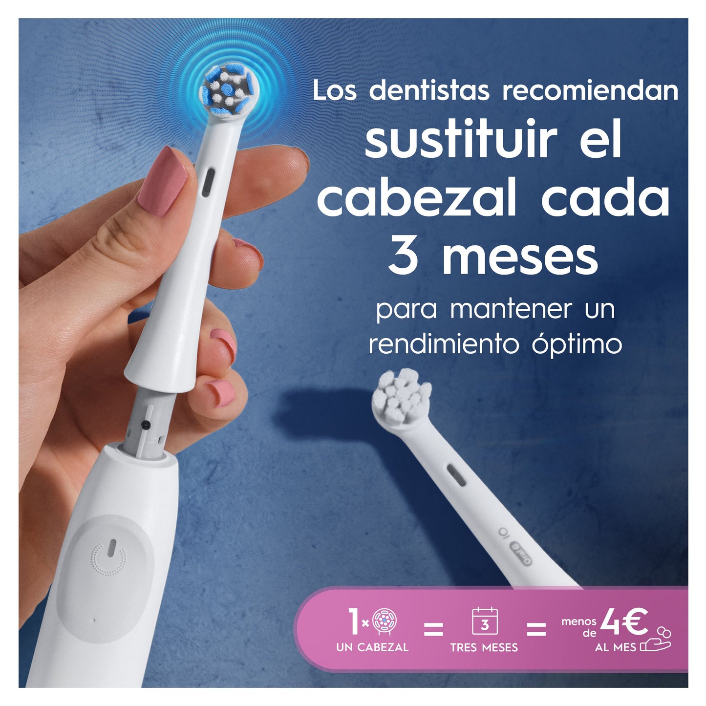 Oral-B iO Gentle Care Têtes de Brosse Blanches 6 pcs