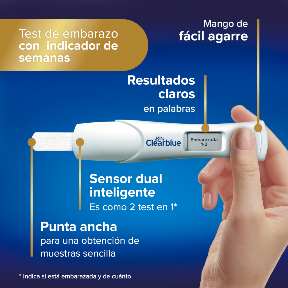 Clearblue Test Embarazo Pack Digital Semanas + Analógico Detección Temprana