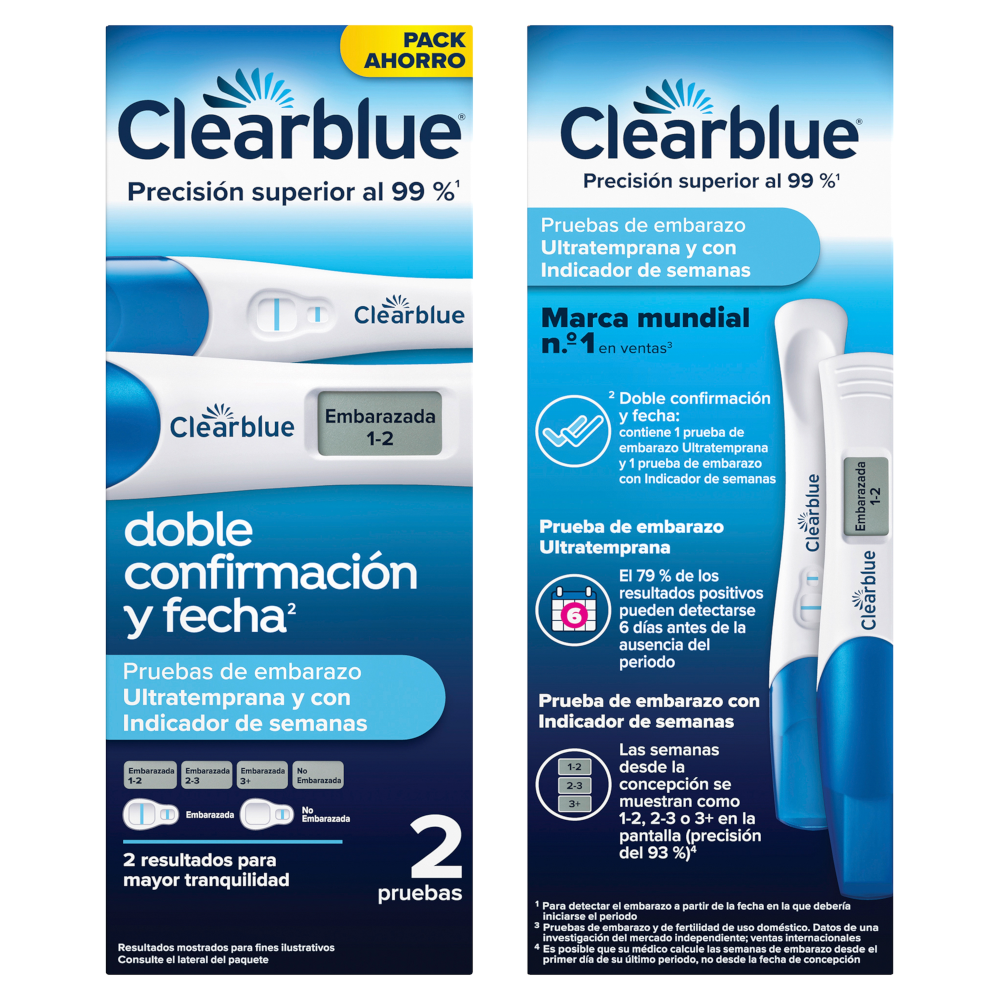 Clearblue Test Embarazo Pack Digital Semanas + Analógico Detección Temprana