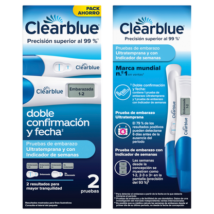 Clearblue Test Embarazo Pack Digital Semanas + Analógico Detección Temprana