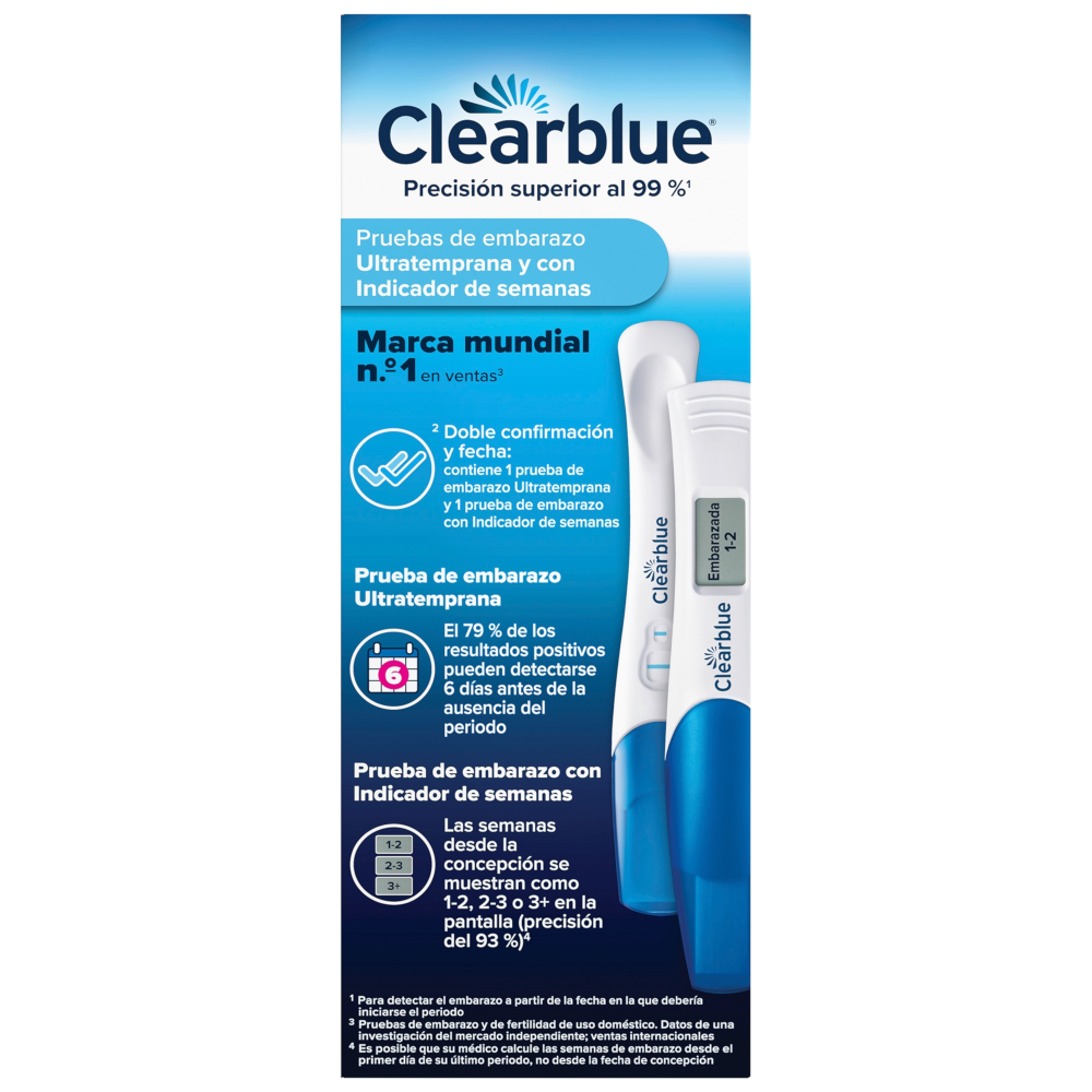 Clearblue Test Embarazo Pack Digital Semanas + Analógico Detección Temprana