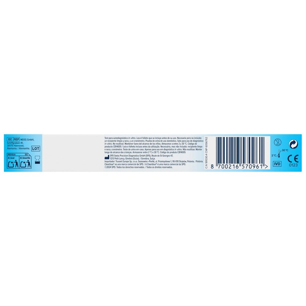Test di gravidanza analogico Clearblue - rilevamento ultraprima, 1 unità