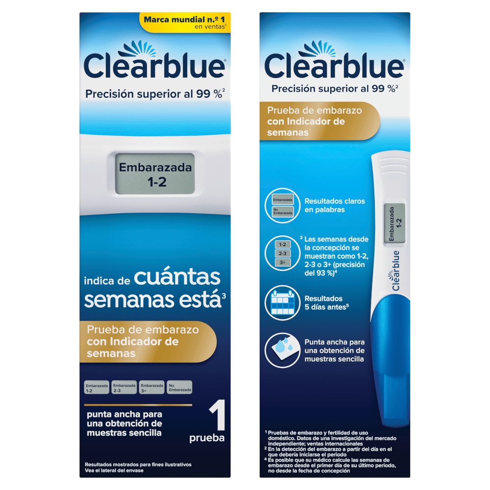 Clearblue Test di Gravidanza Digitale con Indicatore delle Settimane 1 Prova
