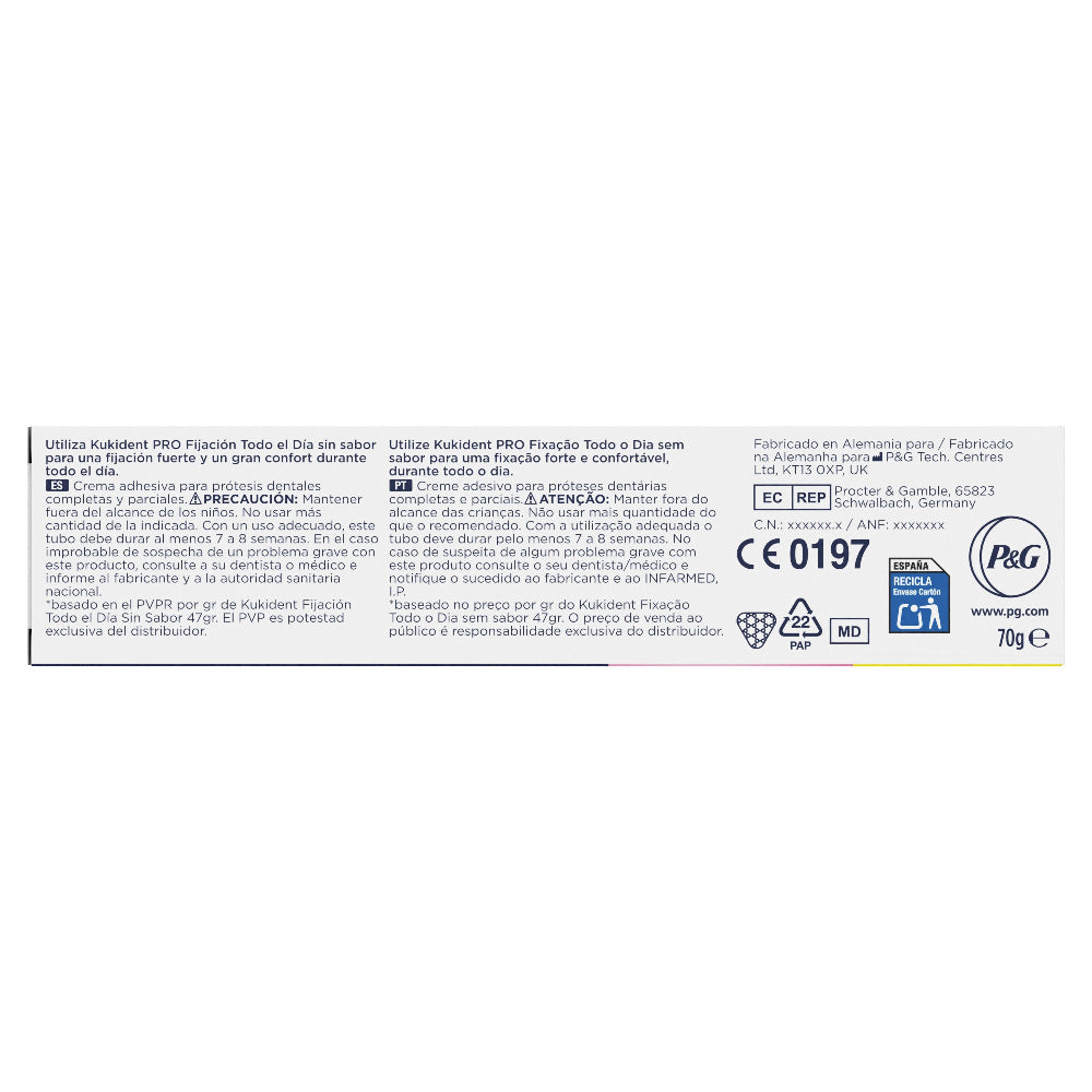 KUKIDENT Pro Complete Sabor Neutro 70 g