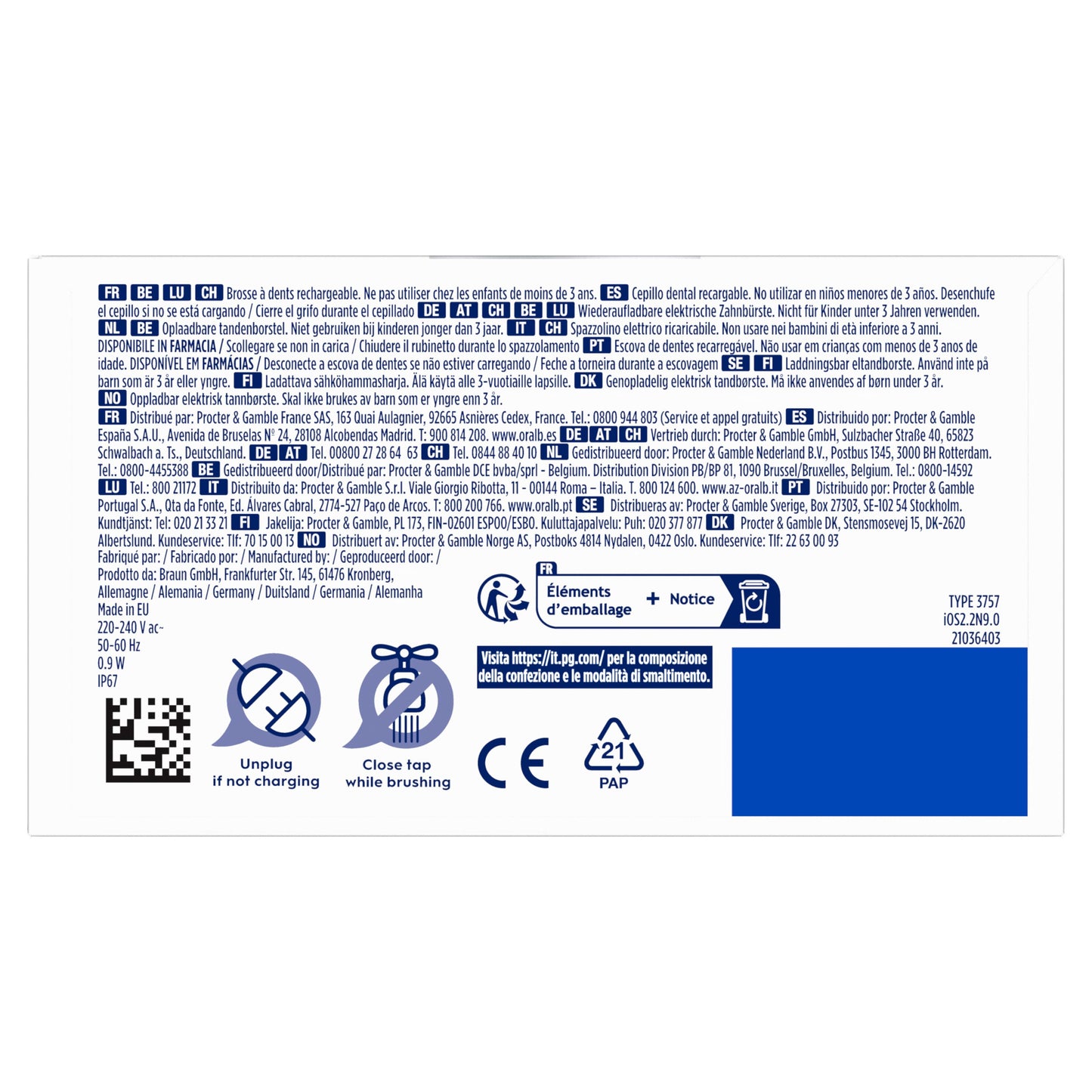 Oral-B iO2 LAB WHITE Spazzolino Elettrico 1 pz