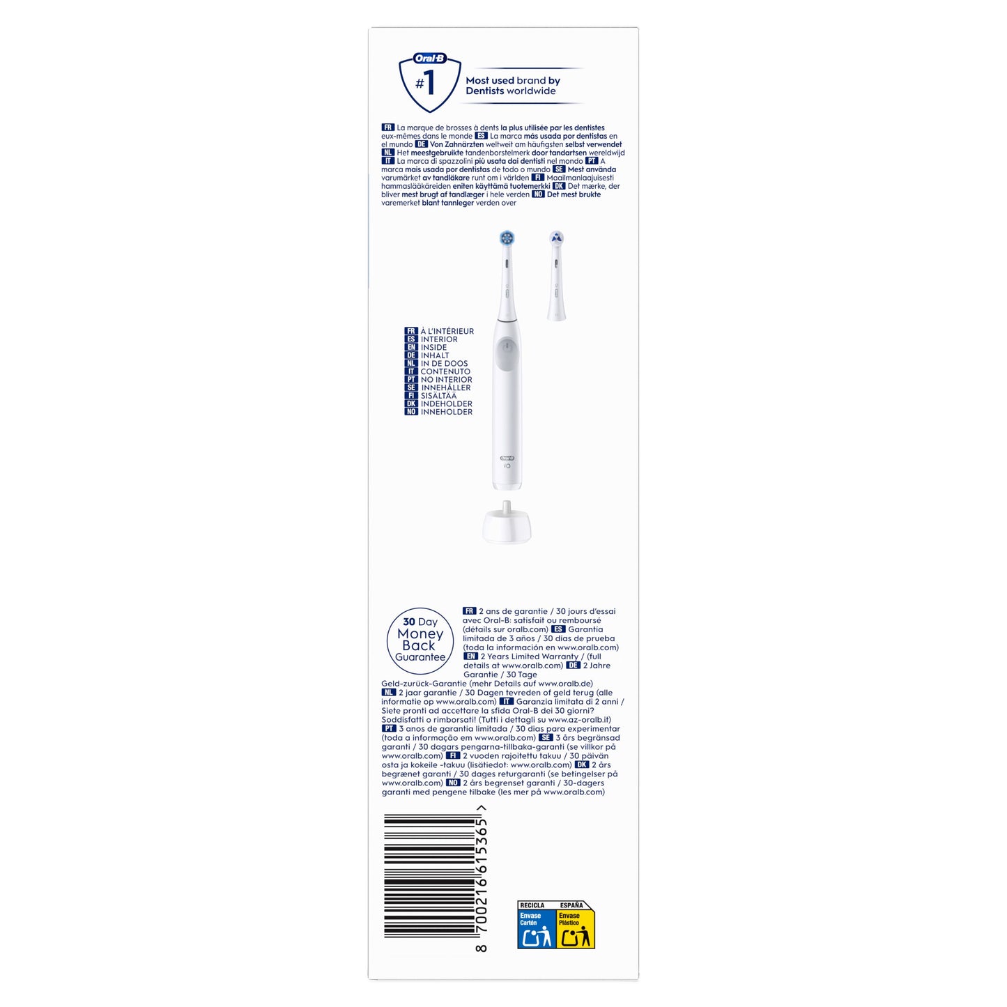 Oral-B iO2 LAB WHITE Spazzolino Elettrico 1 pz