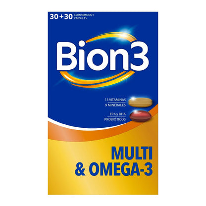 Bion3 Multi & Omega-3 30 + 30 cápsulas