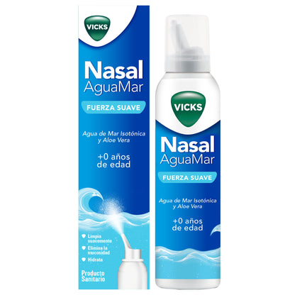 Vicks Nasal Aguamar Fuerza Suave Spray Nasal 120ml
