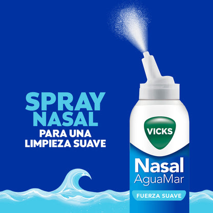 Vicks Nasal Aguamar Fuerza Suave Spray Nasal 120ml
