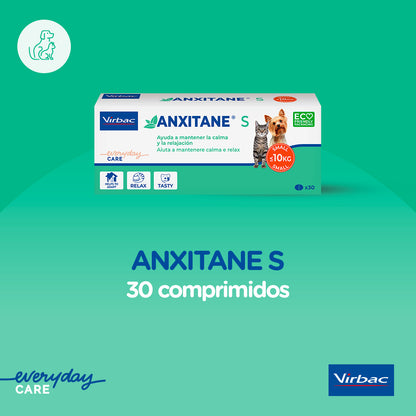 Virbac Anxitane S Supplément Nutritionnel Antipânico 30 comprimés