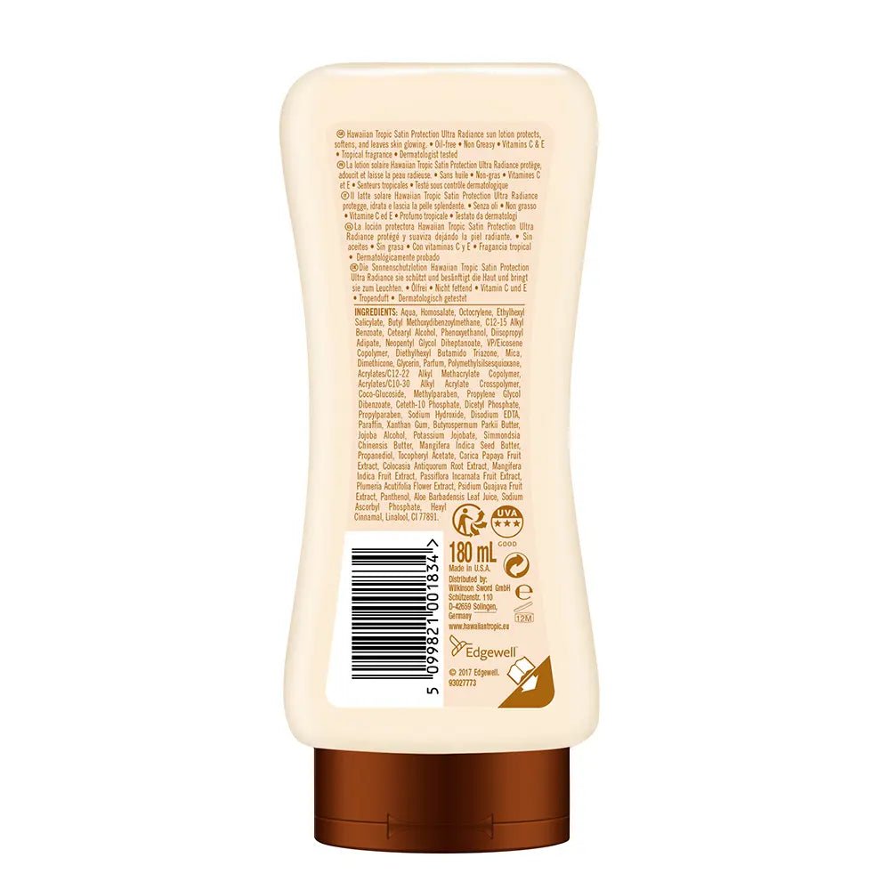 Hawaiian Tropic Glowing Protection Ultra Radiance Sun Lotion Spf30 180 ml