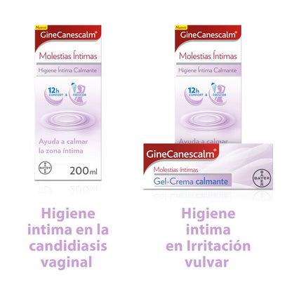 GINECANESCALM Duplo Gel Higiene Íntima Calmante 2x200ml-4