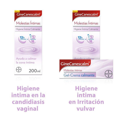 GINECANESCALM Duplo Gel Higiene Íntima Calmante 2x200ml-4