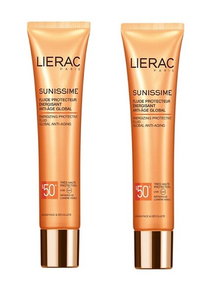 LIERAC Duo Sunissime Fluido Protector Antiedad Rostro Spf 50+ (40ml+40ml)-1