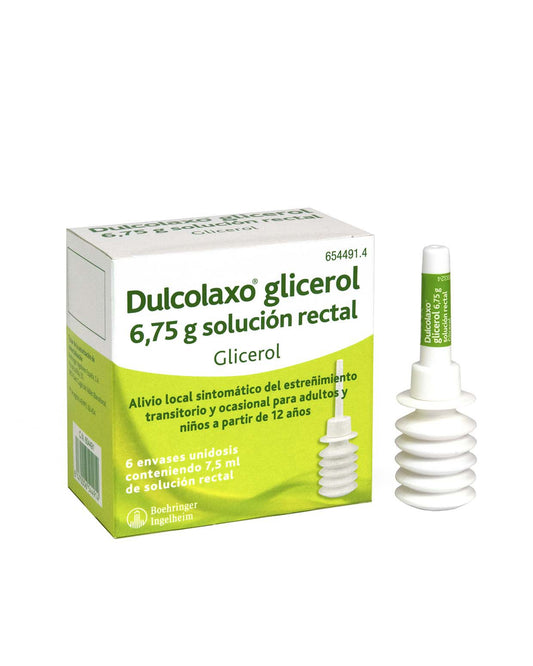 DULCOLAXO GLICEROL 6.75 G SOLUCION RECTAL 6 ENEMAS 7.5 ML-1