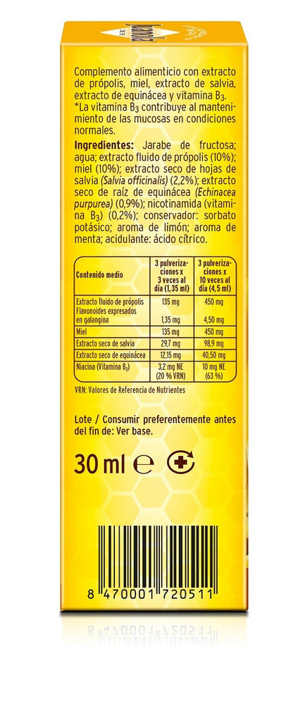 JUANOLA Própolis Pulverizador Bucal con Miel, Equinácea, Salvia y Vit B3 30ml-3