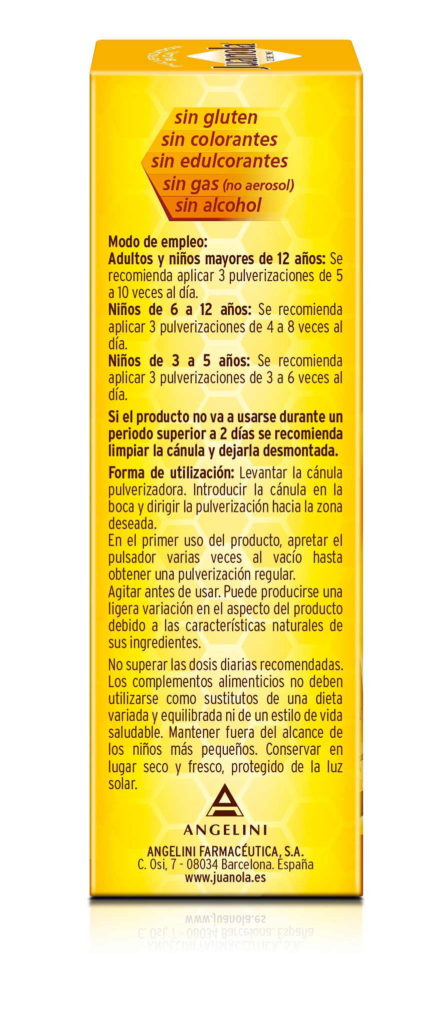 JUANOLA Própolis Pulverizador Bucal con Miel, Equinácea, Salvia y Vit B3 30ml-4