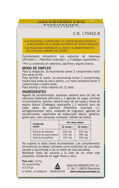 Natura Essenziale Valeriana Leo Relajación 30 comprimidos-3