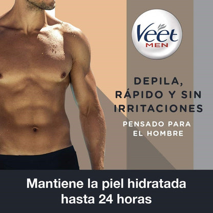 VEET Men Crema Depilatoria Piel Sensible Cuerpo 200ml-4