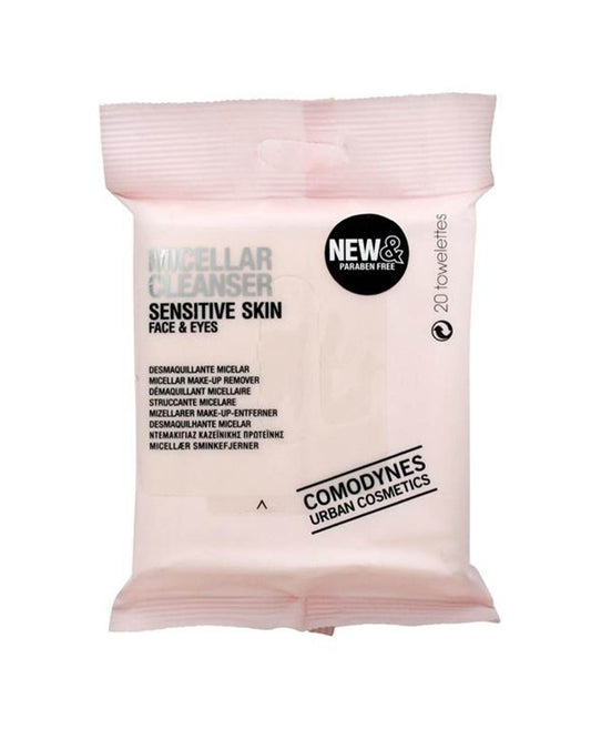 COMODYNES Démaquillant Sensible Micellaire 20 Lingettes