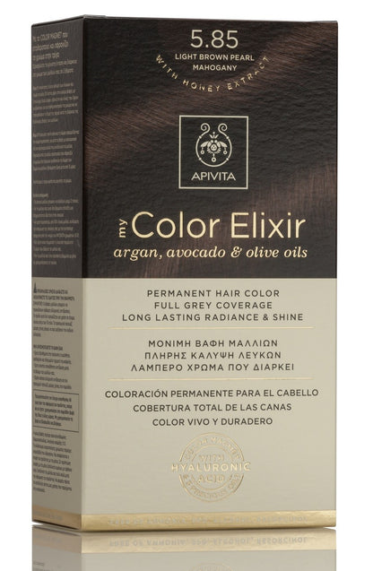 APIVITA Tinte 5.85 Castaño Claro Perlado Caoba My Color Elixir-1