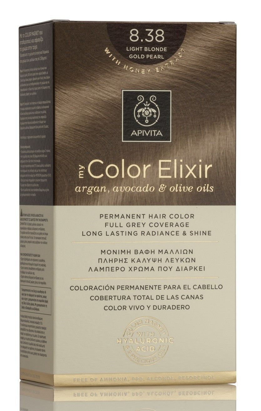 APIVITA Tinte 8.38 Rubio Claro Dorado Perlado My Color Elixir-1