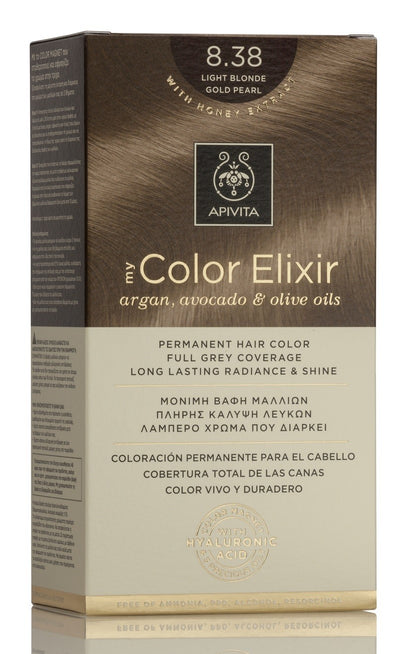 APIVITA Tinte 8.38 Rubio Claro Dorado Perlado My Color Elixir-1