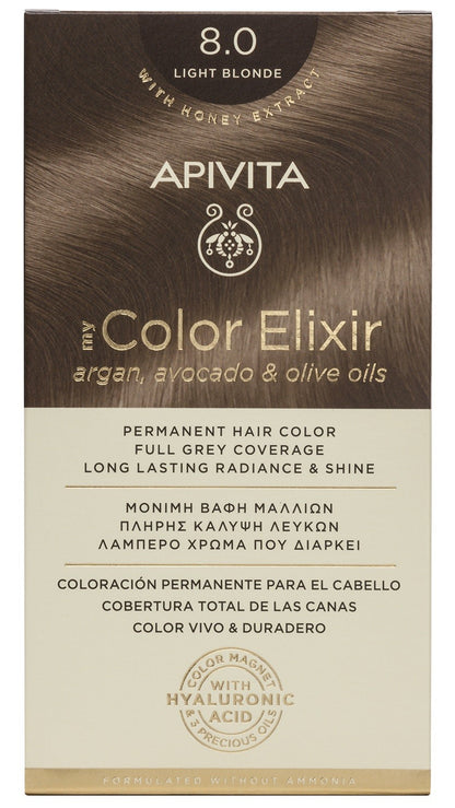 APIVITA Tinte 8.0 Rubio Claro My Color Elixir-1