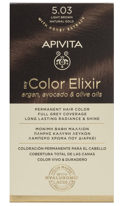 APIVITA Tinte 5.03 Castaño Claro Natural Dorado My Color Elixir-1