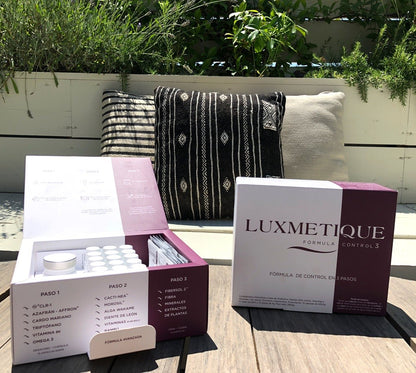 LUXMETIQUE Fórmula Control 3 (15 Cápsulas + 15 Viales + 15 Sobres)-3