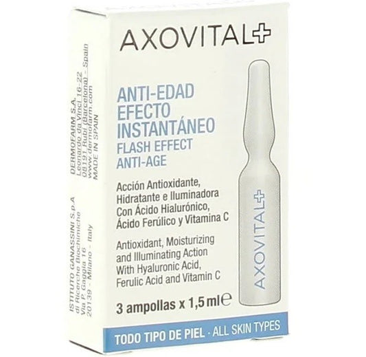 AXOVITAL Ampollas Flash Anti-Edad 3uds x 1,5ml-1