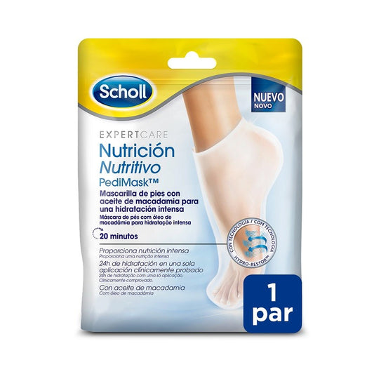 SCHOLL PediMask Mascarilla Nutritiva de Pies 1 Par Mascarilla-Calcetín-1