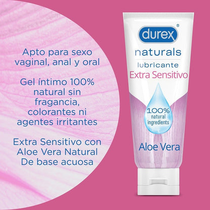 DUREX Naturals Lubricante Extra Sensitivo Aloe Vera 100ml-5